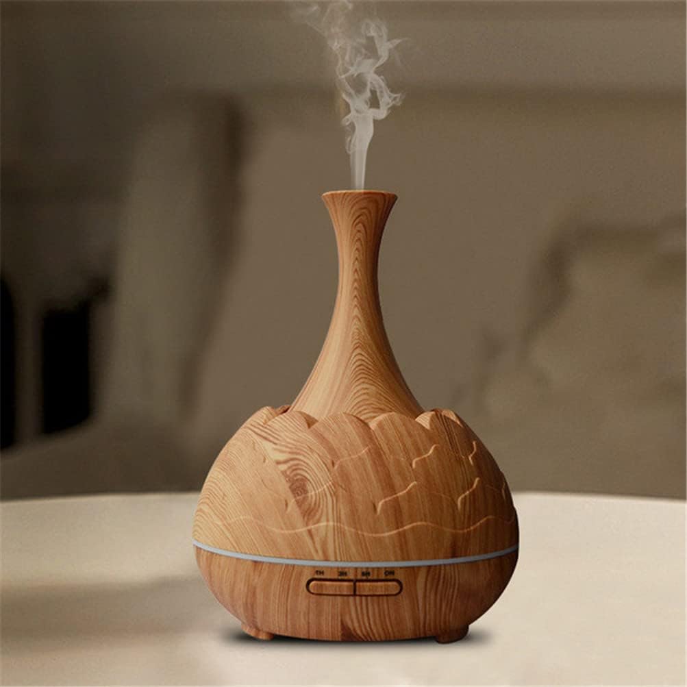 400ml Smart WiFi Wireless Essential Oil Aromatherapy Diffuser with App Voice Control Ultrasonic Diffuser Humidifier for Office Home Car (A)