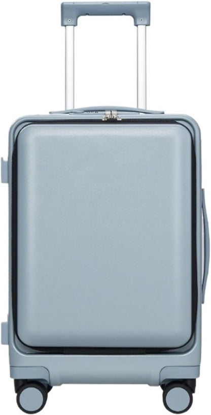Luggage Travel Checked Luggage Suitcases with Universal Wheel Security Luggage USB Interface Lightweight TSA Code Lock Carry On Luggage Suitcase (Color : D, Size : 20in)