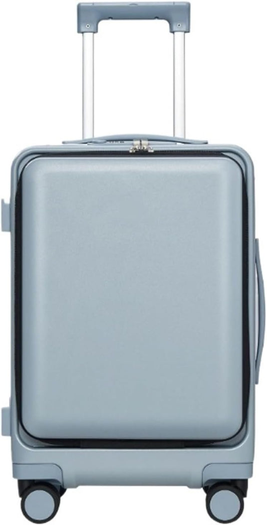 Luggage Travel Checked Luggage Suitcases with Universal Wheel Security Luggage USB Interface Lightweight TSA Code Lock Carry On Luggage Suitcase (Color : D, Size : 20in)