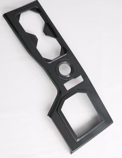 Carbon Fiber Style Gear Shift Panel Cover Fit for Mitsubishi Triton 2024 2025 Interior Accessories