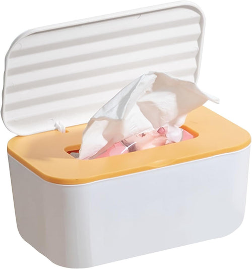Huayeex Wipe Box Dispenser,Paper Holder Case for Bathroom | Sealable Multifunctional Dustproof Wipes Dispenser for Nursery Car Makeup Kitchen Toilet Diaper Travel Bathroom Table