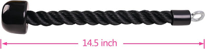 Tricep Rope Pull down,Heavy Duty Triceps Kit Easy to Grip & Non Slip Cable Attachment Ideal for Home Gym Face Pulls Tricep Push Down Rope System
