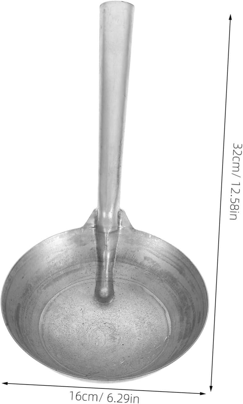 Abaodam Iron Water Ladle Scoop for Feeding and Watering Durable Heavy Duty Metal Construction with Ergonomic