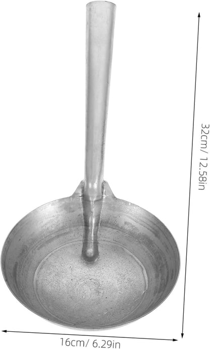 Abaodam Iron Water Ladle Scoop for Feeding and Watering Durable Heavy Duty Metal Construction with Ergonomic