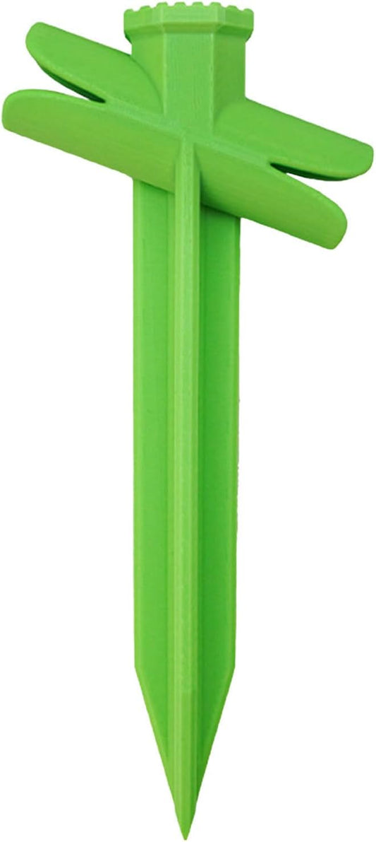 Ground Stakes, Heavy Duty Tent Anchors, High-Tensile Strength Camping Tool, Multifunctional Outdoor Gear for Temporary Fencing, Playground Safety, Beach Camping, 8.58x3.62x1.02inch