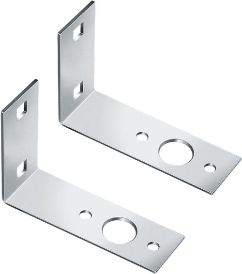 Qzdtue Trailer Light Bracket, Tail Lamp Mount, L Shape Metal Rack, Two-Piece Holder Set, 4.49x2.99x1.5 inches, Support Frame, Transport Accessory for Vehicle, Truck, Boat, Marine