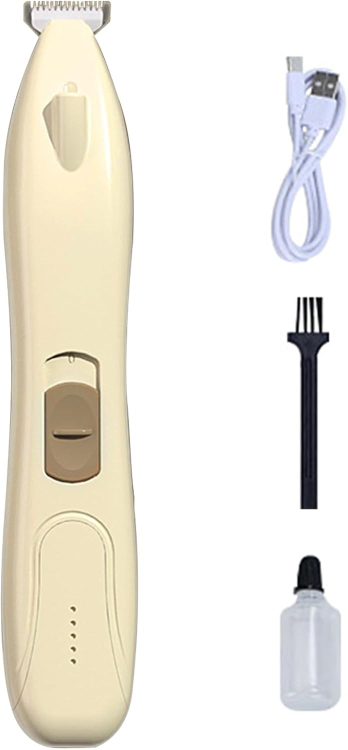 Dog Paw Trimmer For Grooming - Cordless Rechargeable Dog Paw Shaver,Low-Noise Cordless Feet Shaver Shedding Brush Gentle Rechargeable For Kitten Grooming Knotted