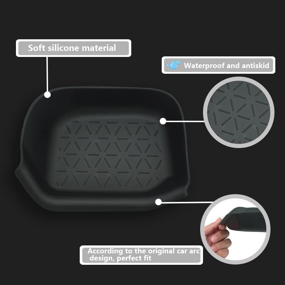 CUCHIYUN Driver Storage Box Organizer Mat Driver's Interior Insert Tray Center Console Organizer Tray Compatible with Toyota RAV4 2022 Accessories 2021 2020 2019 - Non-Slip Anti-Dust