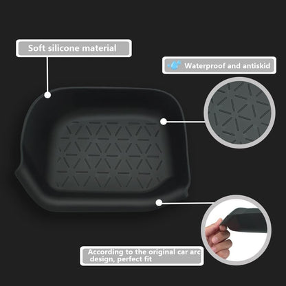 CUCHIYUN Driver Storage Box Organizer Mat Driver's Interior Insert Tray Center Console Organizer Tray Compatible with Toyota RAV4 2022 Accessories 2021 2020 2019 - Non-Slip Anti-Dust