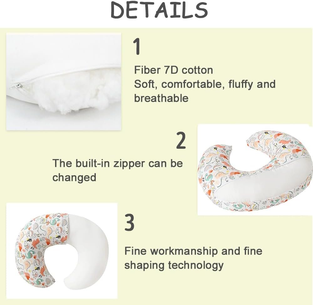 Nursing Pillow for Breastfeeding, Multifunctional Breast Feeding Pillows for Mom, Infant Feeding Support Pillow for 0-12 Months, Newborn Support Pillow for Breastfeeding and Bottle Feeding (Style E)