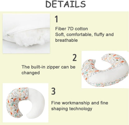Nursing Pillow for Breastfeeding, Multifunctional Breast Feeding Pillows for Mom, Infant Feeding Support Pillow for 0-12 Months, Newborn Support Pillow for Breastfeeding and Bottle Feeding (Style E)