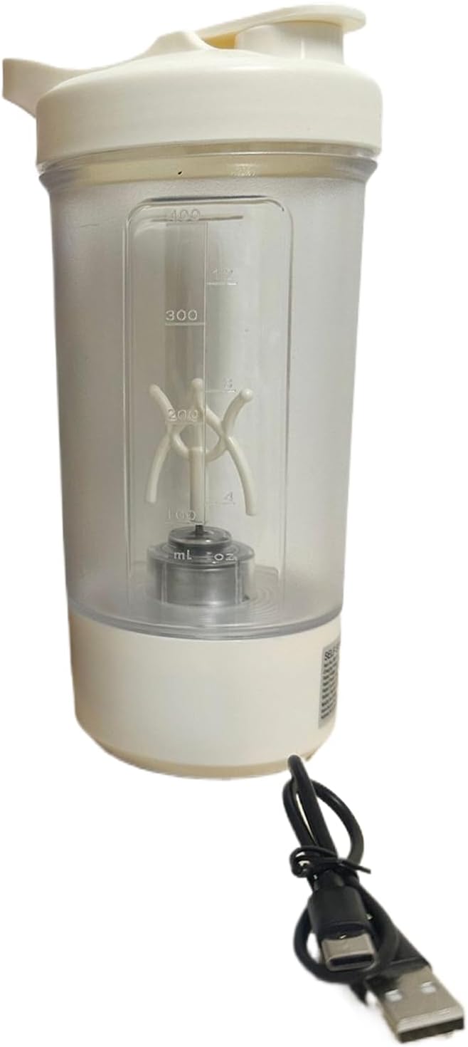 Protein Shake Blender | Leak-Proof Workout Shaker Cup 450ml | Travel Water Storage, Single-Touch Operating For Gym Hydration Bodybuilding Nutrition