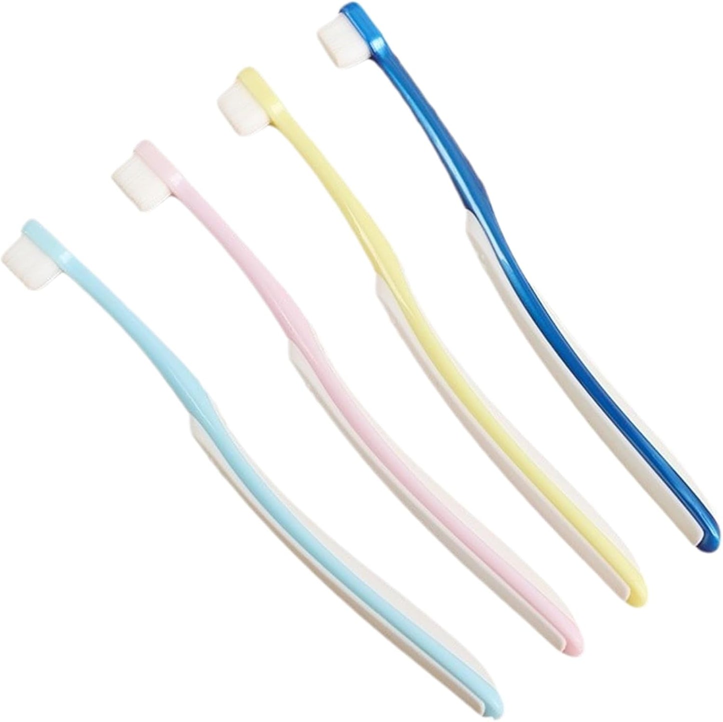 Toothbrush for Cats, 4X Cat Toothbrush Kit, Wide Head Soft Bristles, Teeth Brushing Kit, Pet Oral Care Supply for Cleaning, Home and Travel, 6.1x0.59 inches