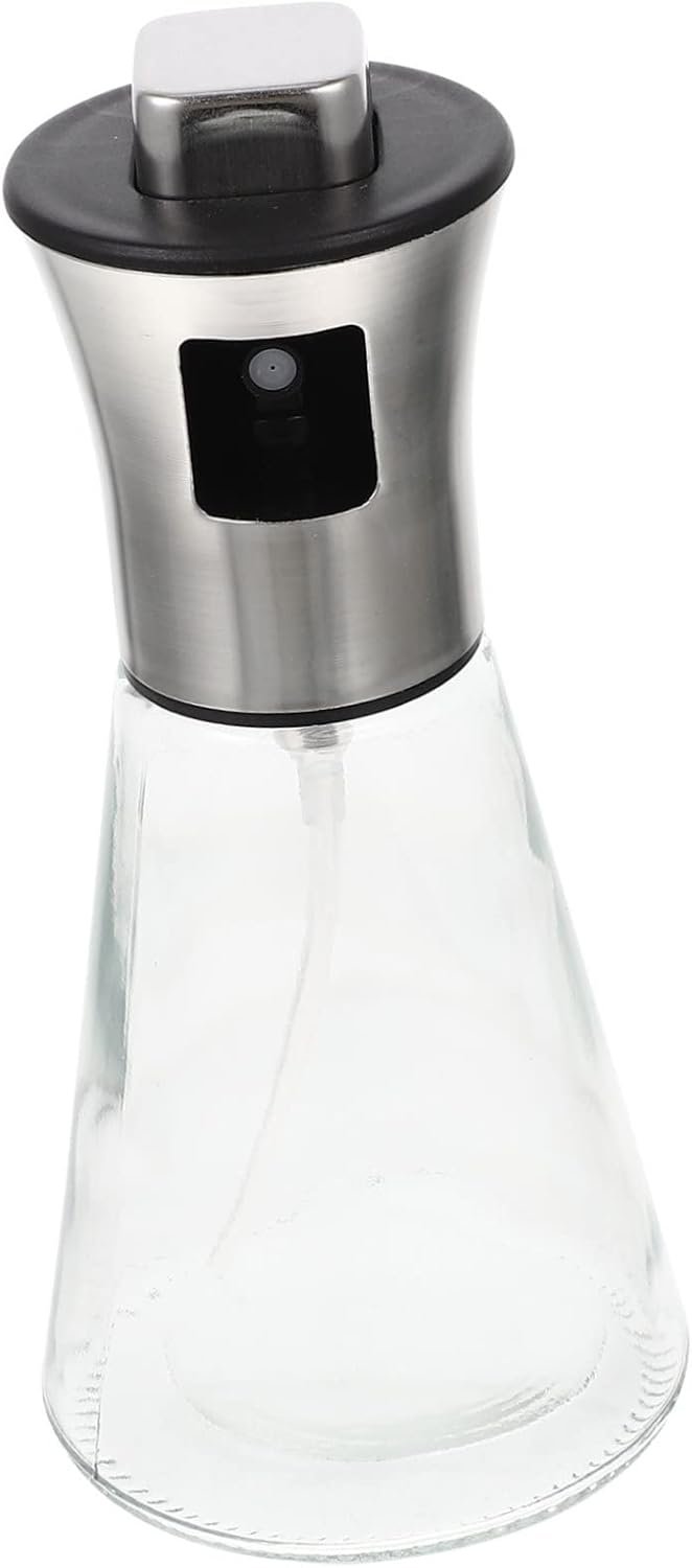 CONGARTENO Stainless Steel Oil Sprayer Bottle Food Grade Spray Bottle for Oil Soy Sauce Vinegar Ergonomic