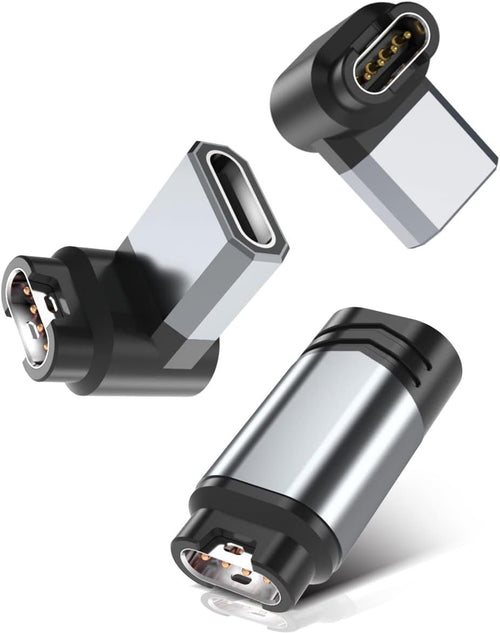 for Garmin Watch Charger Adapter 3Pack,Replacement USB-C to Garmin Cable Converter for Fenix 8/7/7X/7S/6/6X S E,Vivoactive 5 4 3,Forerunner 165/965/955/265/255/55,Instinct Solar 2X,Venu,Epix Pro Gen 2