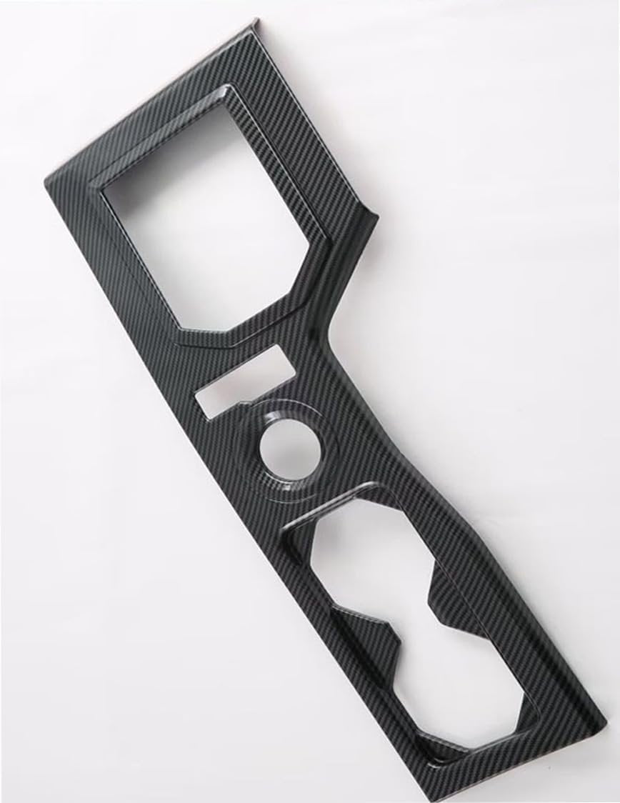 Carbon Fiber Style Gear Shift Panel Cover Fit for Mitsubishi Triton 2024 2025 Interior Accessories