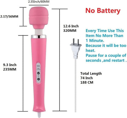 Gajoin Portable Electric Vibration Back Body Massager for Women Sports Recovery Muscle Pain Shoulder Neck Legs Hands and Feet Massage Tool(Massaged
