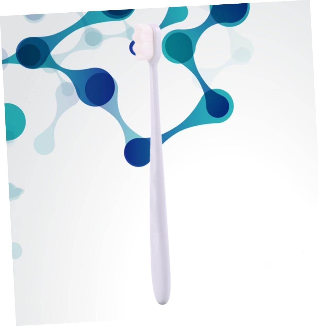 Baluue Micro-nano Soft Bristle Toothbrush Oral Care Tool White Hair White Handle Ergonomic Design