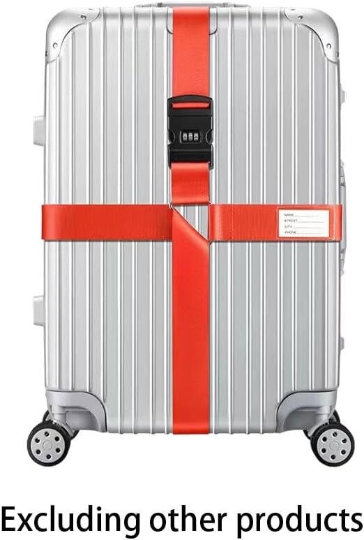 Personalised Suitcase Straps Durable Nylon Adjustable Size Password Locking Is Set To Property Security Luggage Straps