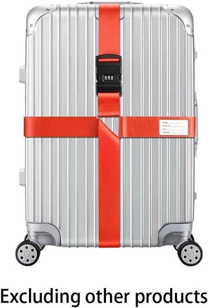 Personalised Suitcase Straps Durable Nylon Adjustable Size Password Locking Is Set To Property Security Luggage Straps