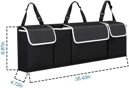 axGear Car Trunk Organizer Storage Bag for SUV Truck MPV Waterproof Collapsible