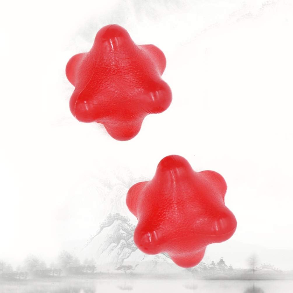 EXCEART Portable Hand Massage Ball 2 Pieces Silicone Massage Ball Trigger Point Trigger Massage for Myofascial Release Muscle Recovery