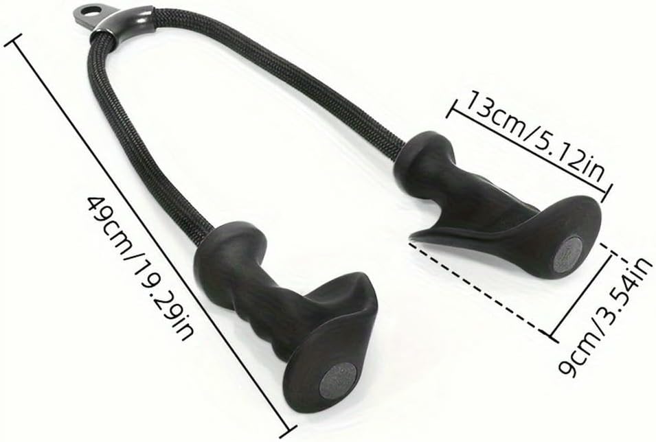 ZBDZSW 1 pz. Impugnatura ergonomica per tricipiti in PP Materiale Corda per trazione per Allenamento della Forza Muscolare per Adulti Non caricati