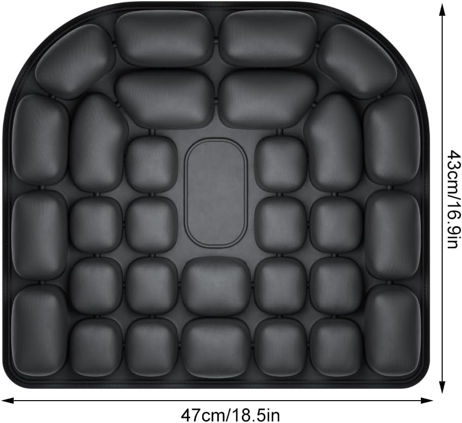 EUIOOVM Airplane Cushion for Long Flights Seat Cushion Sondur Dynamically Pressure and Curve Airplane with Customizable Firmness