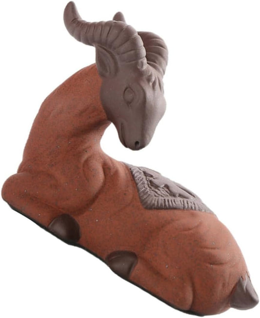 LIGIGWASH 1 Pz Ornamenti Decorativi di Agnello Gadget casa oggettistica casa Decorazioni per la casa Animali Ornamento Artigianale Viola Arredamento Unico in Argilla Viola Zisha Ceramica