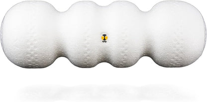 Rollga Basic - The Better Foam Roller for Flexibility, Muscle Recovery, Back & Neck Massage, Exercise (White)