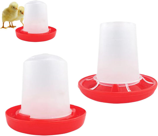 Mxshc Chicken Waterer,Automatic Chicken Feeders | Poultry Feeding & Watering Supplies for Farm Pet Outdoor Baby Barn Family Livestock Friends