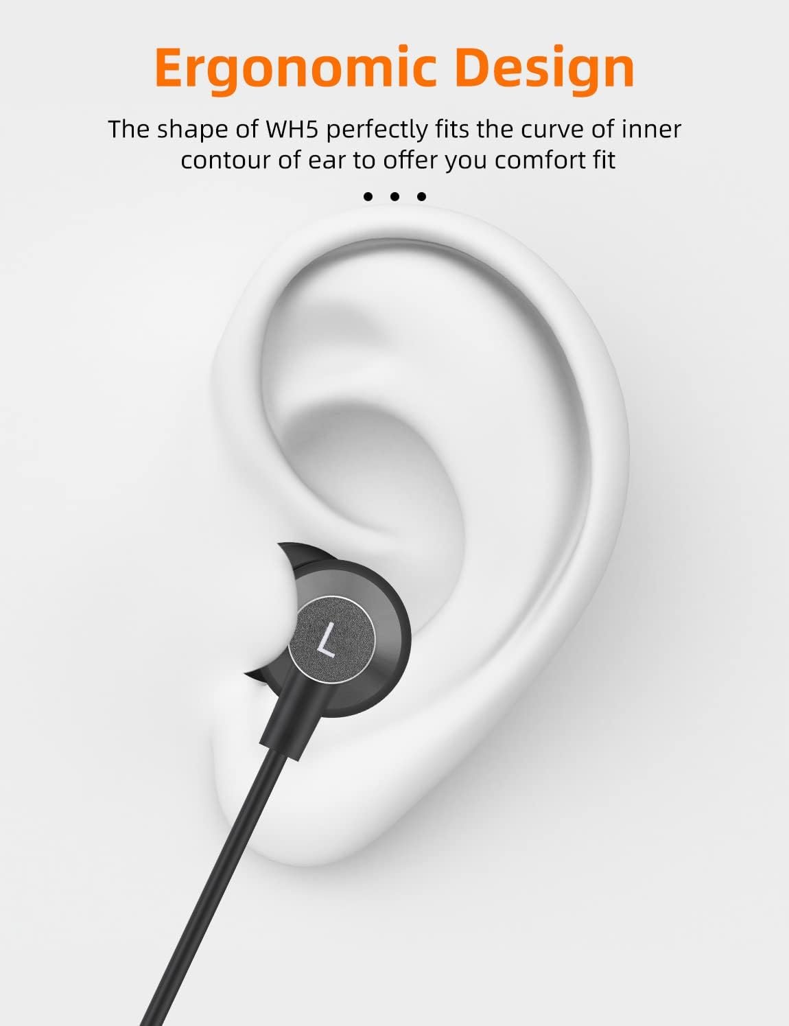 MAS Carney WI7 Wired Earphones in Black - in-Ear Earbuds with 3.5mm Jack and Microphone, Compatible with MP3/MP4 Players, iPods, Huawei, Samsung Galaxy S7/S8/S9 Earphones