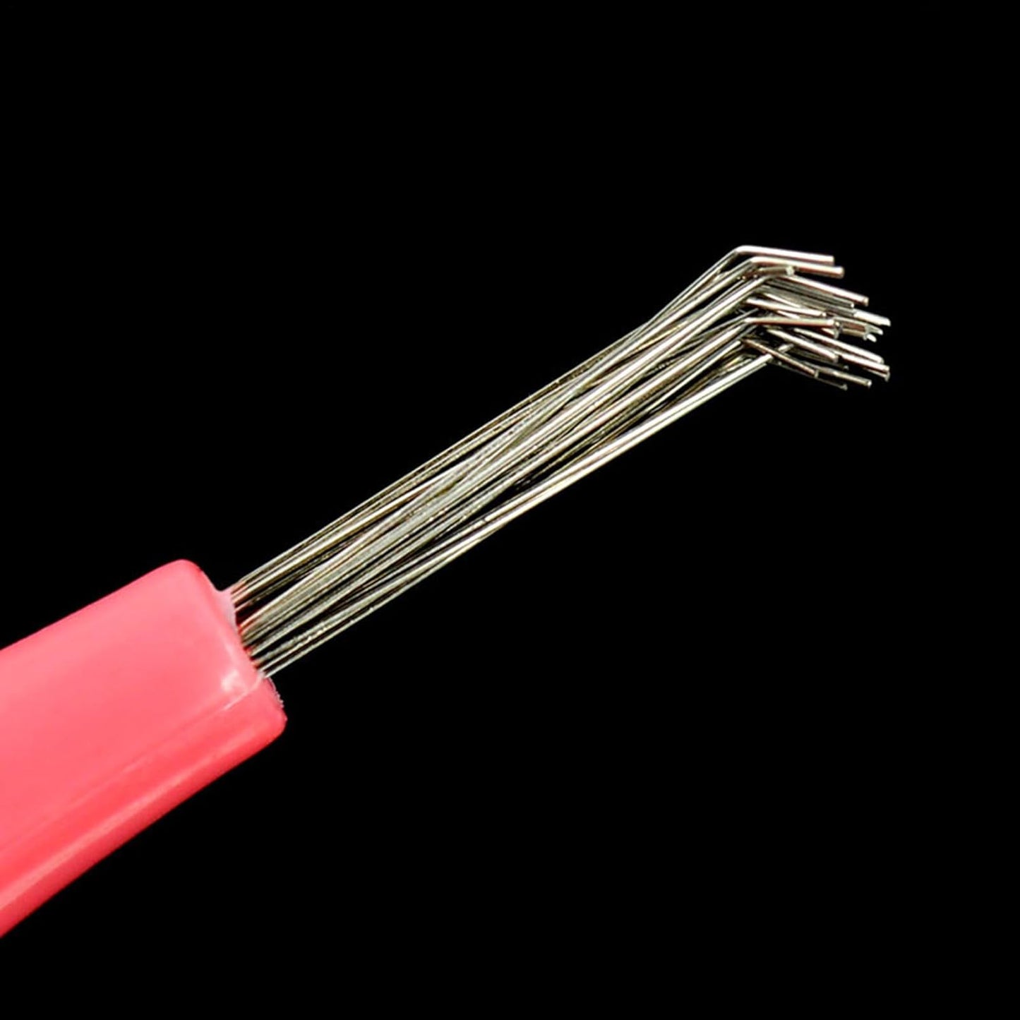 Hair Brush Cleaner, Small Cleaning Tool, PVC Wire Rake with Handle, Easy Dust and Lint Removal, Design, Ideal for Haircut Styling, Barber Use, and Daily Grooming Accessories, 9x1.7cm