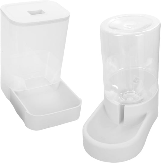 Beimus Set di mangiatoie automatiche e ciotole per acqua e cani di piccola taglia con contenitore trasparente per alimenti per la casa