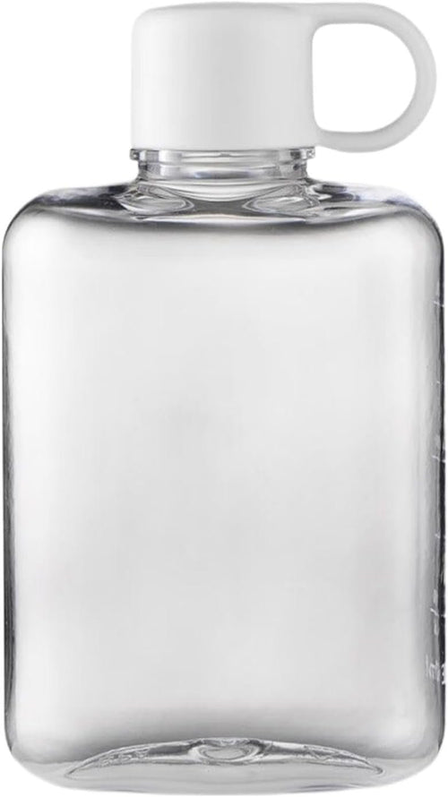 Slim Water Bottle - 360ml Flat Portable Purse Square Water Cup, Portable Travel Flask Mug | Reusable Water Drinking Cup for for Travel Outdoor Sports Gym Fitness and Camping 21.59 x 38.1in