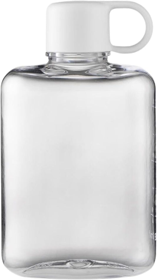 Slim Water Bottle - 360ml Flat Portable Purse Square Water Cup, Portable Travel Flask Mug | Reusable Water Drinking Cup for for Travel Outdoor Sports Gym Fitness and Camping 21.59 x 38.1in