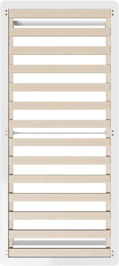 OIKITURE Wooden Bed Frame Single Size, Bed Frame Platform with Reinforced Slats - Compatible with Australian-Sized Mattresses, 190x91x30cm