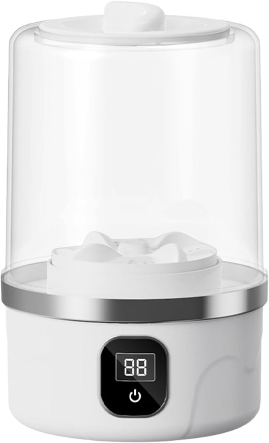 Mini Washing Machine, Rechargeable Washer, Baby Clothing, Towels Delicates Socks, Clothes Cleaning Appliance for Travel Home Items, Small Size, Convenient Use 4.92x4.92x7.87 inches