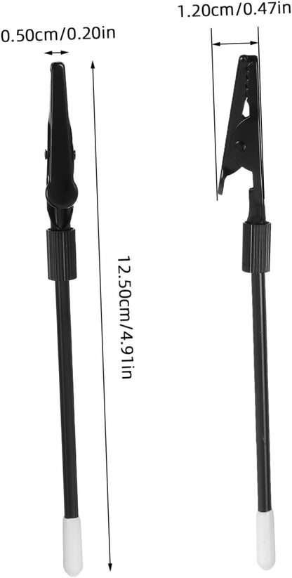 Gatuida 4PCS Metal Wire Alligator Clip Long Tailed Photo Holders for Cards Memos DIY Note Clips for Crafts Workspace Organization