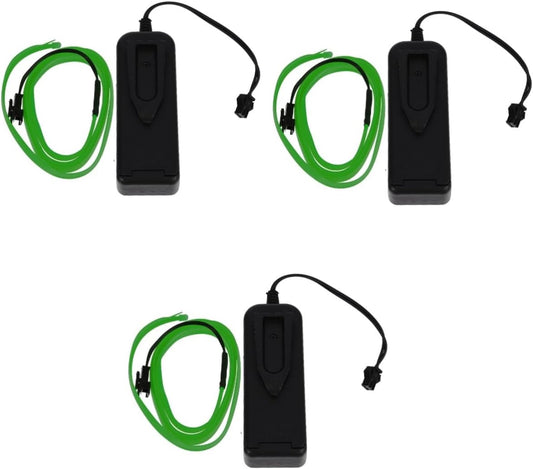 iplusmile 3pcs Neon Car Led Lights Soft Glow Car Interior DIY Ambience Lighting Safe for Boys and Girls