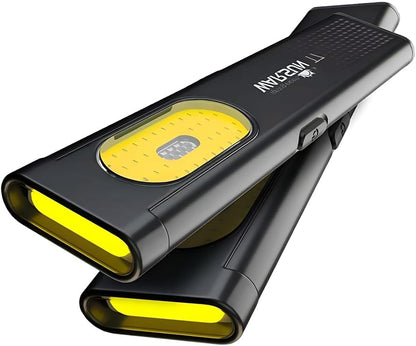 WARSUN Compact Multi-Mode Pocket LED Flashlight - 675LM, USB-C Rechargeable, IPX4, Dual Material, Red/Blue Strobe, for Everyday Carry & Travel (2 Pack)