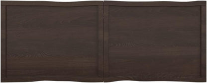 Solid Wood Tabletop, Dark Brown, 160 x 60 x (2-6) cm, Live Edge, Replacement for Coffee Table, Dining Table, Desktop Surface, Kitchen Countertop