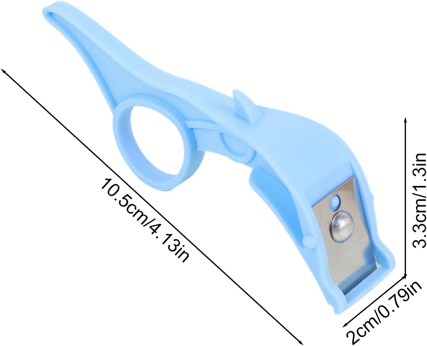 Ergonomic Citrus Peeler with Safety Guard, Multipurpose Fruit & Vegetable Peeling Tool, Non-Slip Handle Kitchen Gadget for Effortless Orange and Lemon Peeling, 4.13x1.3x0.79 Inches