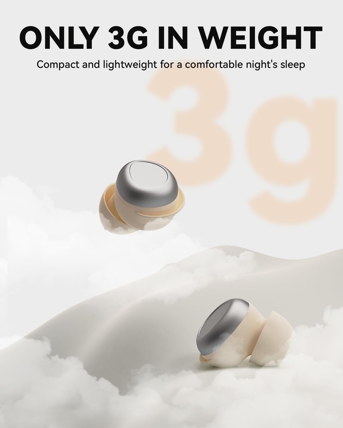 ANSTEN Sleeping Headphones Bluetooth 5.4, Noise Cancelling in Ear Headphones, Sleep Earbuds for Side Sleepers, 48 Hours Battery Life Ear Buds for Sleeping, Sports