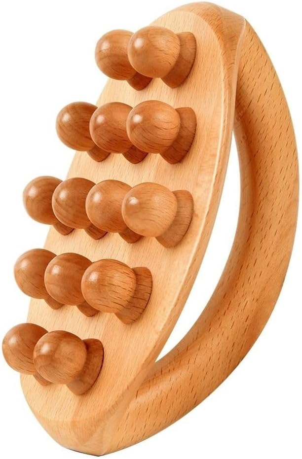 Leadigol Wood Therapy Massage Tools for Body Shaping, Lymphatic Drainage Massager, Wooden Gua Sha Tools, Body Massage Brush Shaping Tool for Muscle Pain Relief