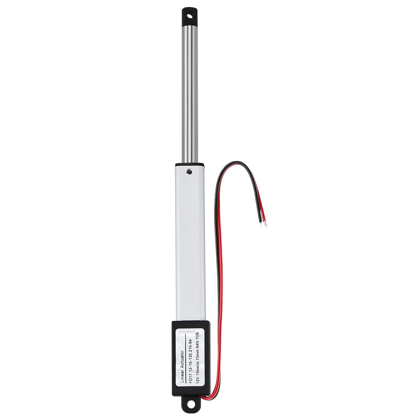 NORJIN DC12V 3inch Stroke Min Linear Actuator with Mounting Bracket 64N/14lbs Speed 15mm/s, Waterproof Electric Actuator Motor for TV, Table, Cabinets, Window Opener, Home Automation
