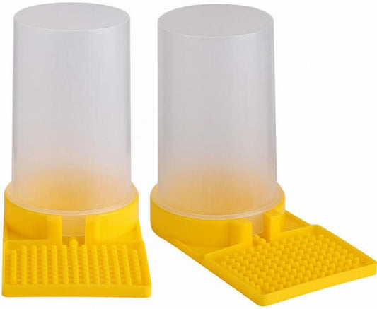 Beehive Drinking Bowl, 2Pcs Bee Feeder Beehive Drinking Bowl Beekeeping Equipment Bee Watering Station Honey Entrance Beekeeper Water Feeder, 2.76 x 5.20 inch