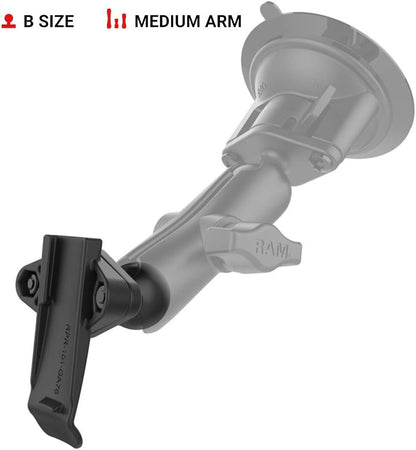RAM Mounts Spine Clip Holder with Ball for Garmin Handheld Devices RAM-B-202-GA76U with B Size 1" Ball