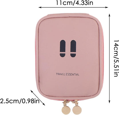 Small Toiletry Bag, Portable Travel Organizer Pouch, Odor-Resistant Storage Solution, Durable Design, Lightweight Compact Case for Business Trip Hiking Home Outdoor Packing Needs