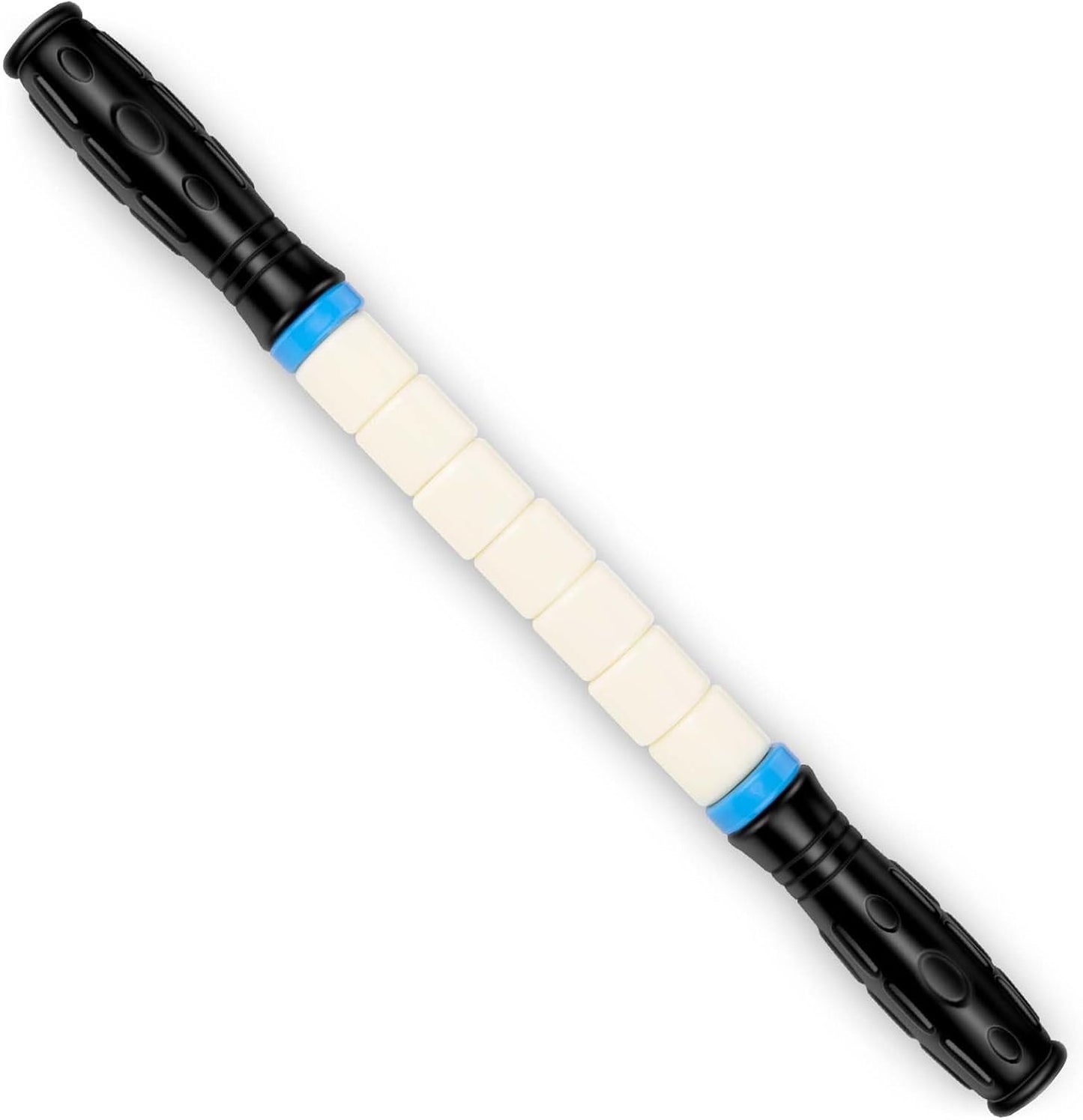 iGreely Premium Muscle Roller The Ultimate Massage Roller Stick 17 Inches Recommended by Physical Therapists Promotes Recovery Fast Relief for Cramps Soreness Tight Muscles White(bendable)